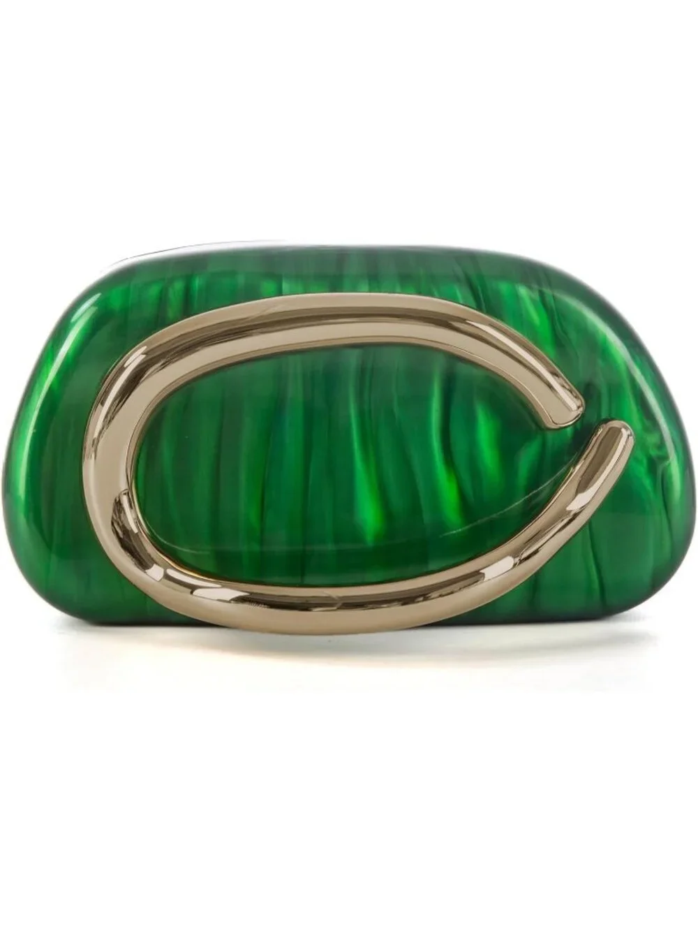 Women's Acrylic Green Clutch Purse Trendy Evening Crossbody Shoulder Bag